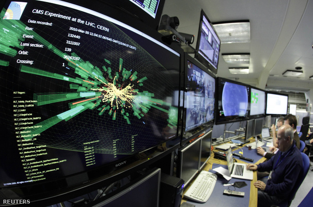Nyalábütköztetésen dolgoznak az LHC-ben 2011. december 13-án