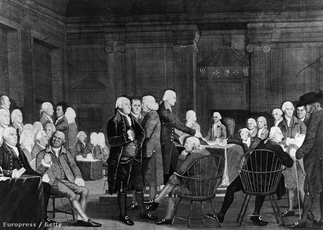 A nyilatkozat aláírása 1776. július 2-án