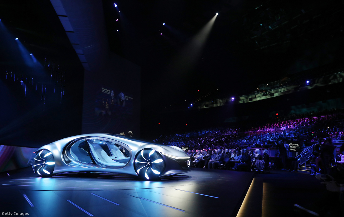 A Mercedes Vision AVTR nevű koncepciója a Las Vegasban zajló CES kiállításon 2020. január 6-án