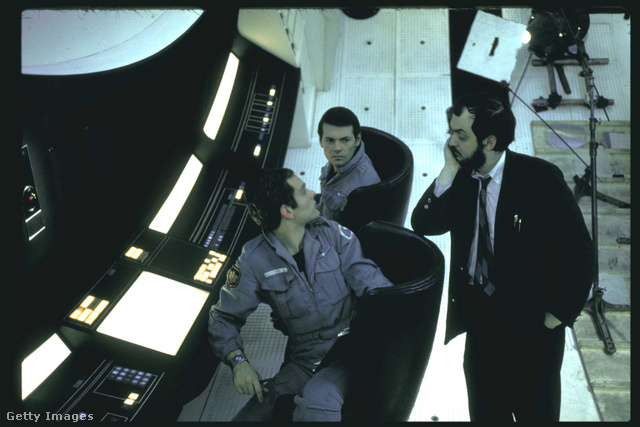Kubrick a 2001: Űrodüsszeia forgatásán