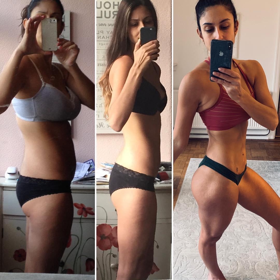 Fogyás bikini előtt és után