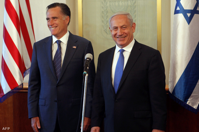 Mitt Romney és Benjámin Netanjahu
