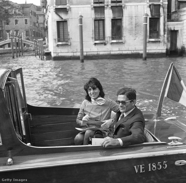 Pasolini Anna Magnanival, a Mamma Roma főszereplőjével Velencében