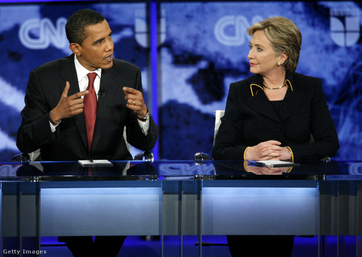 Hillary Clinton és Barack Obama 2008-ban