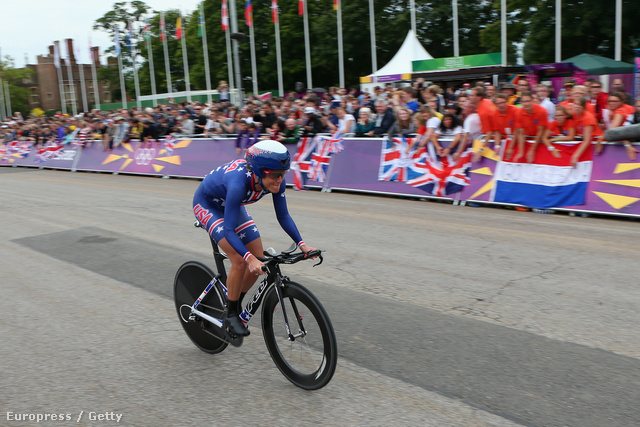 Kristin Armstrong a nők időfutam versenyén