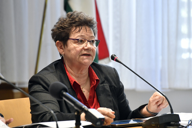 Chief Medical Officer Cecília Müller speaking at an earlier press conference
