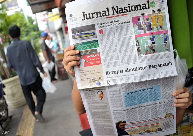 Az indonéz lapok címlapon foglalkoztak a történtekkel