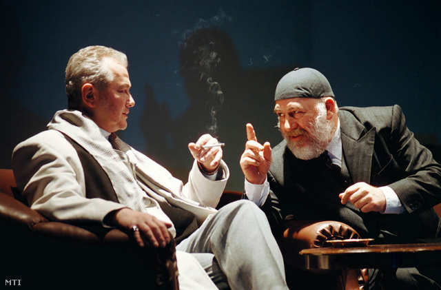 Safranek Károly és Szegedi Dezső Miskolci Nemzeti Színház Shakespeare: A velencei kalmár című darabjában 2001-ben.