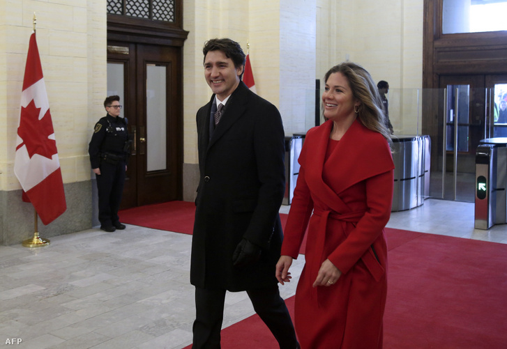 Justin Trudeau és felesége