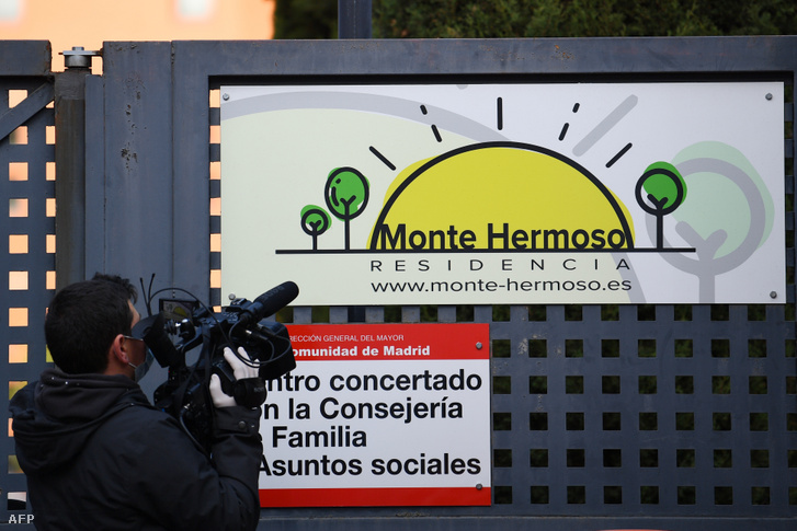 A Monte Hermoso idősek otthona bejárata