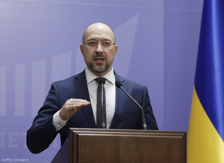 Denisz Smihal ukrán miniszterelnök 2020. március 11-én Kijevben.