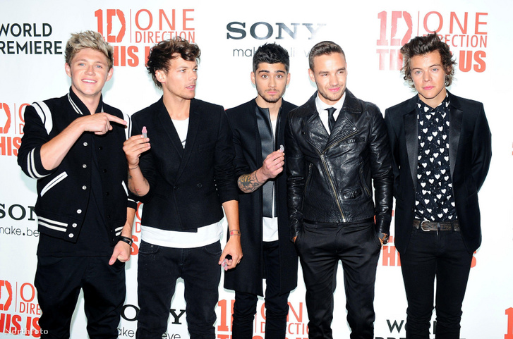 Niall Horan, Louis Tomlinson, Zayn Malik, Liam Payne és Harry Styles a One Direction tagjai 2013-ban