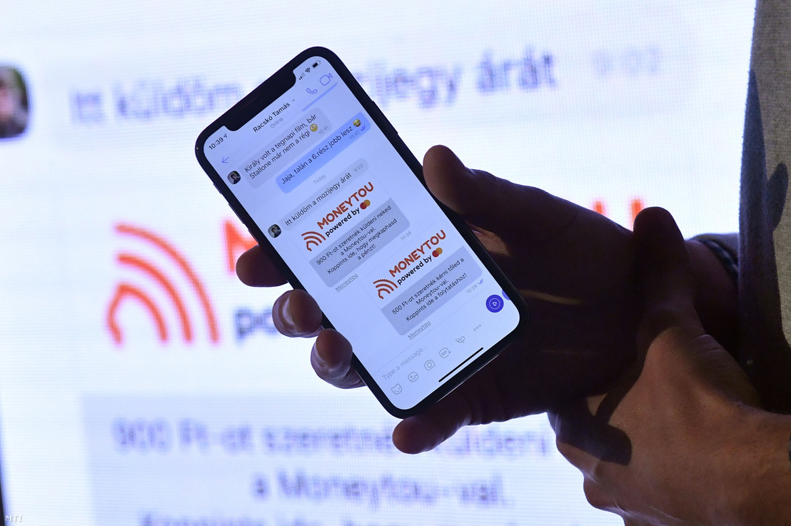 Az új Viber funkció a Mastercard MoneySend technológiáján alapuló Moneytou szolgáltatás bemutatója Budapesten 2019. október 3-án.