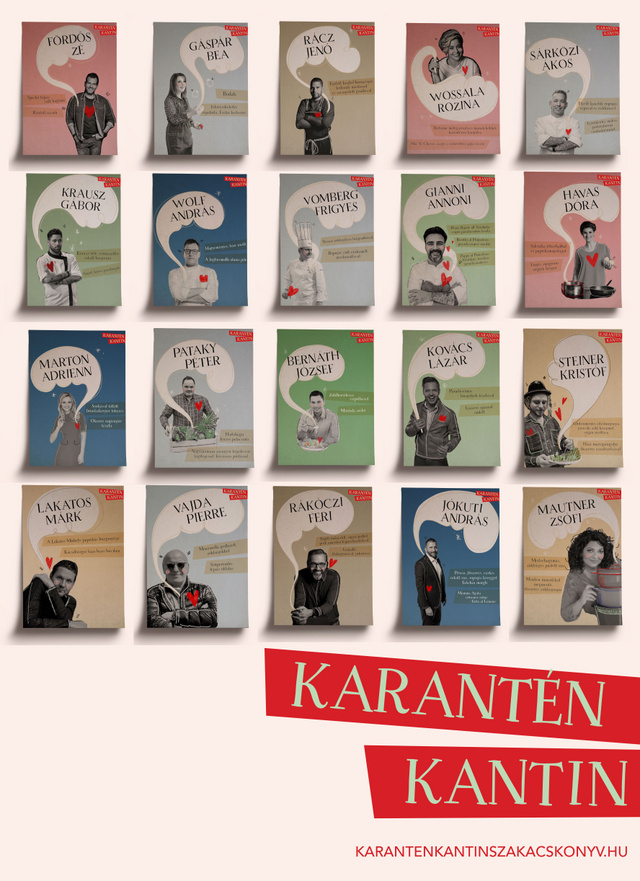 Karantén Kantin - tabló. Design:Hitka Viktória