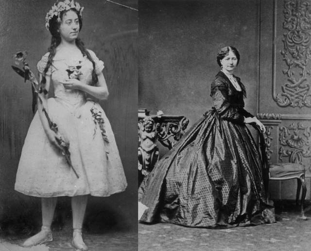 Nelly fiatal színésznőként és az 1860-as években