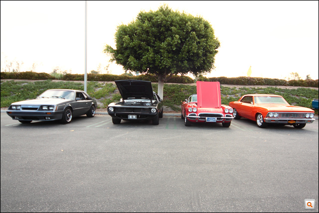 Fox Mustang, Plymouth Barracuda, Corvette C1, Chevrolet Impala