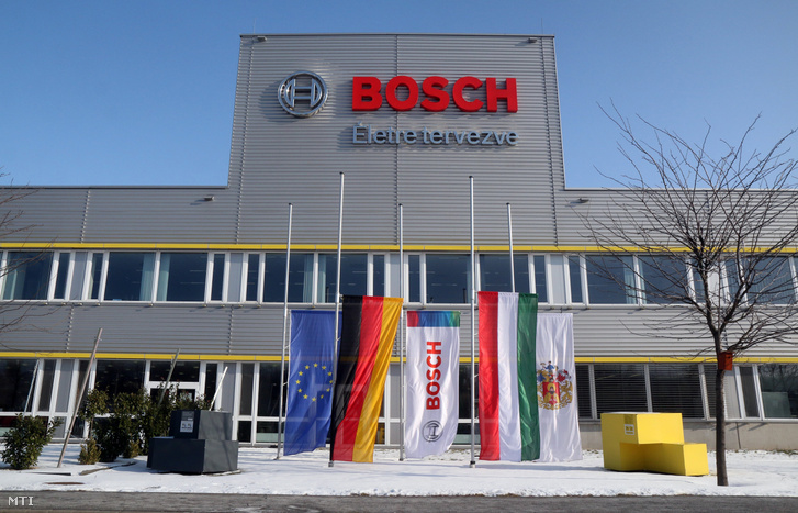 A német Bosch konszern miskolci autóipari gyára a Robert Bosch Energy and Body Systems Kft. épülete 2019. január 11-én.