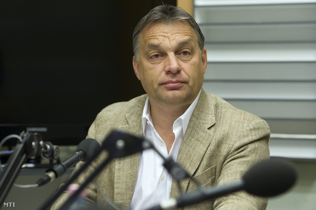 Orbán Viktor a MR1 reggeli műsorában.