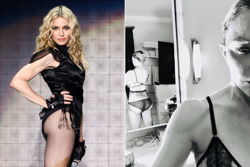 Madonna fenékformája nagyon megváltozott.