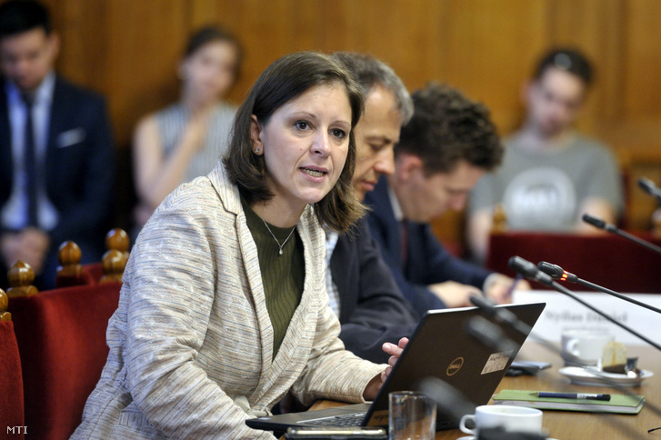 Szél Bernadett tavaly nyáron az Országgyûlés európai ügyek bizottságának ülésén