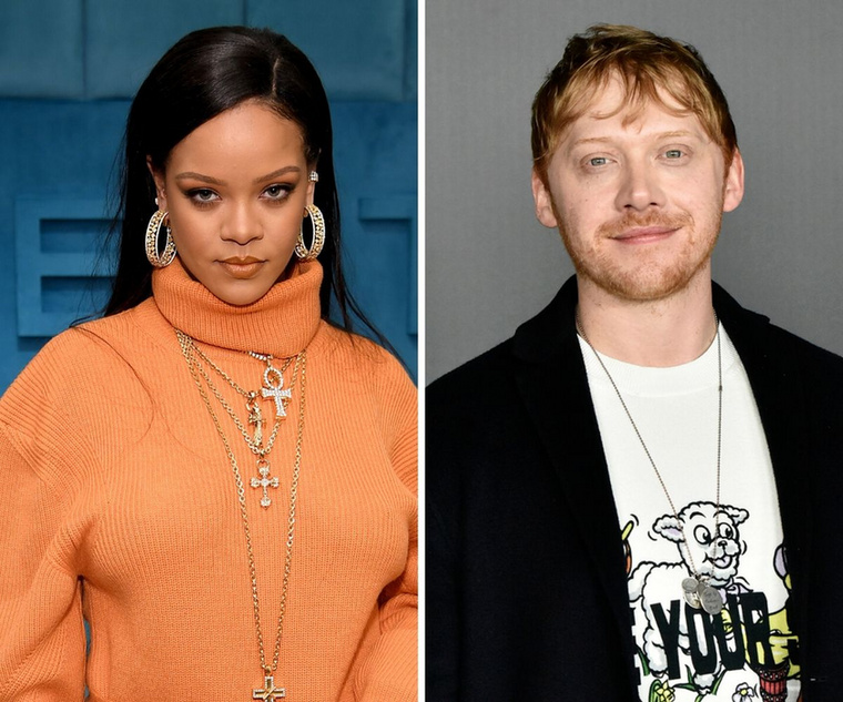 Rihanna és Rupert GrintHa azt hitték, kifogytunk az igazán érdekes párosításokból, akkor nagyot tévednek! Itt van példának okáért a barbadosi énekesnő, és a Harry Potter Ron Weasly-je, akikről bár nehéz lehet elhinni, de mindketten 32 évesek