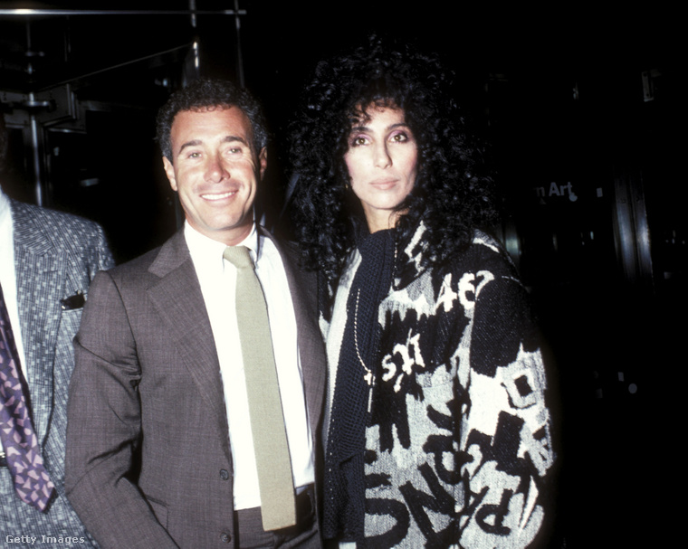 David Geffen és Cher egy filmpremieren.
