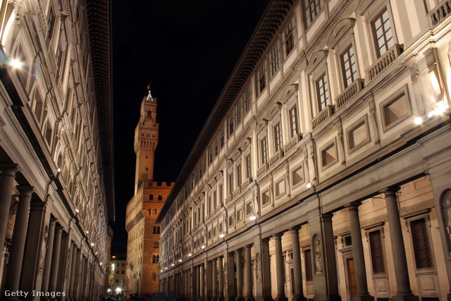Az Uffizi képtár épülete