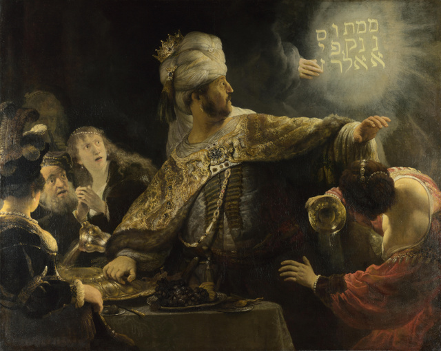 Rembrandt: Belsazár lakomája