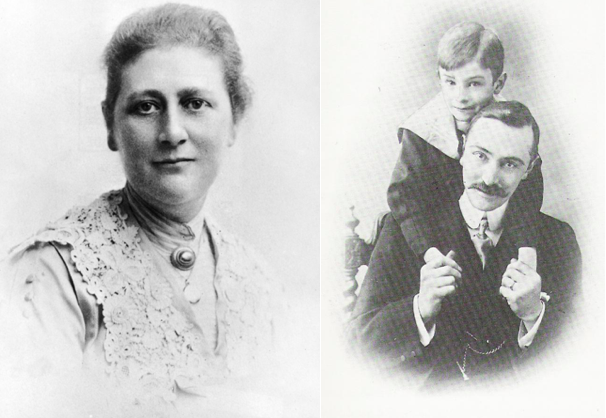 Beatrix Potter az 1890-es években és Norman Warne unokaöccsével