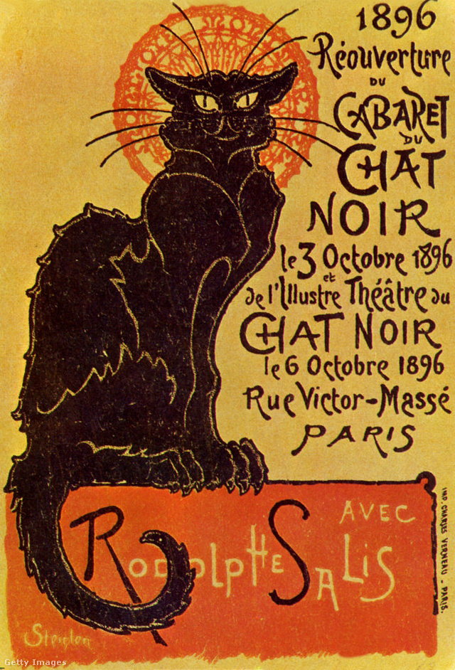 A párizsi Chat Noir kabaré plakátja
