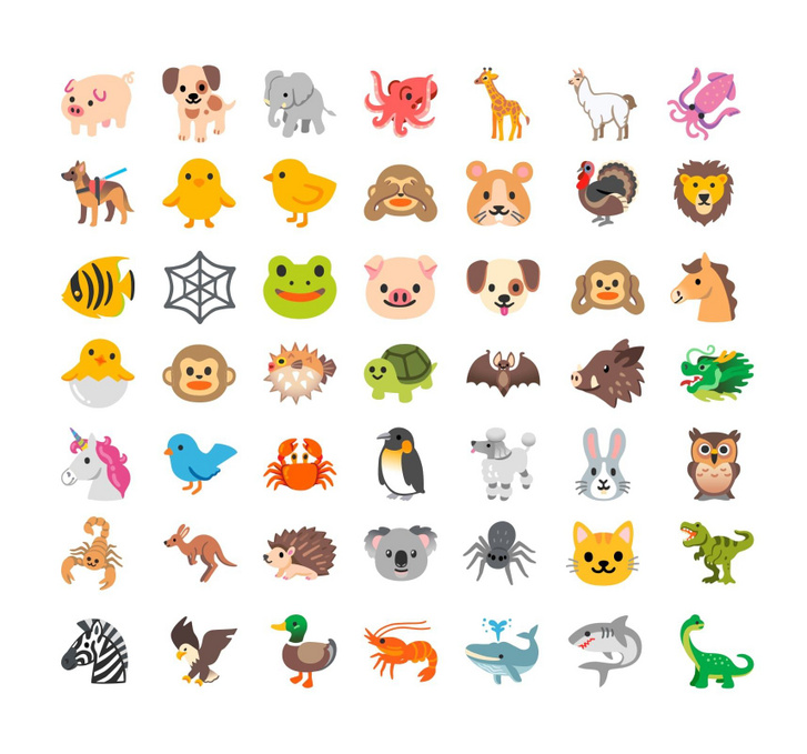 new-animal-emojis-android-11-old-classics