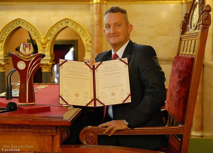 Nagy Antal vette át a Parlamentben a Magyar Termék Nagydíjat 2014-ben