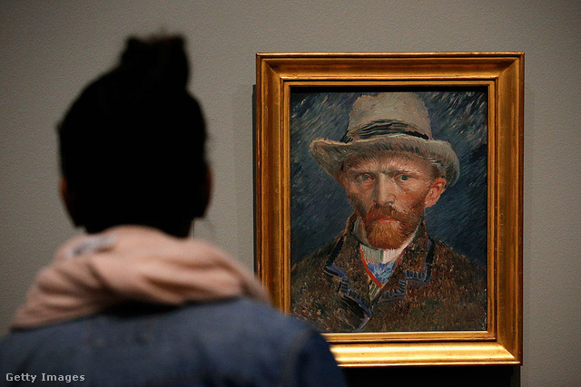 Van Gogh egyik önarcképe a 2013-ban újra megnyitott amszterdami Rijksmuseumban
