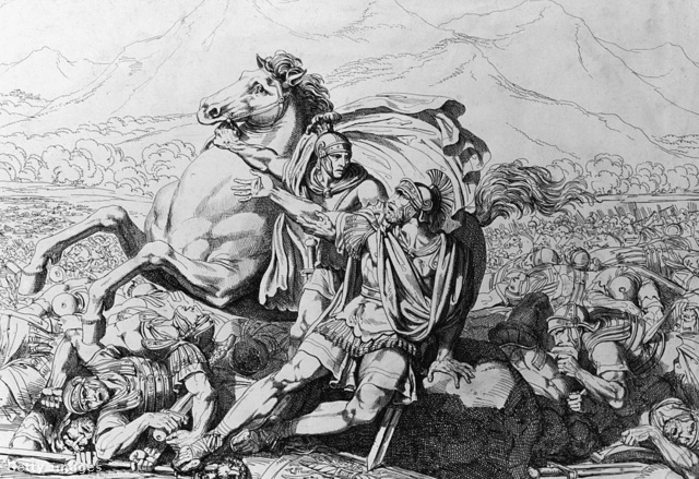 Paullus halála a cannae-i csatában, Bartolomeo Pinelli metszete