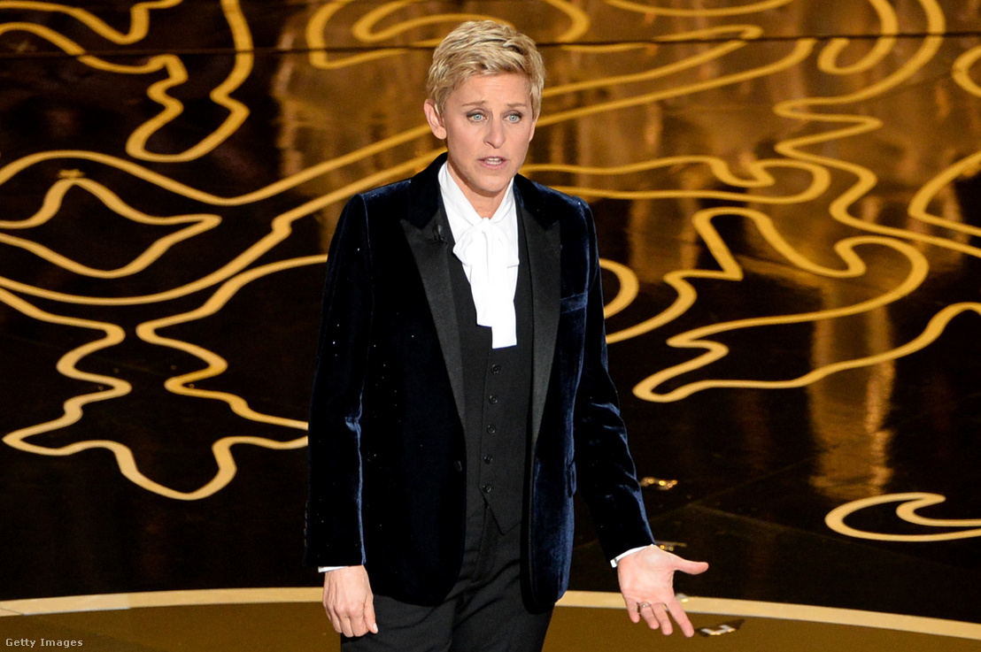Ellen DeGeneres az Oscar-gálán 2014-ben.