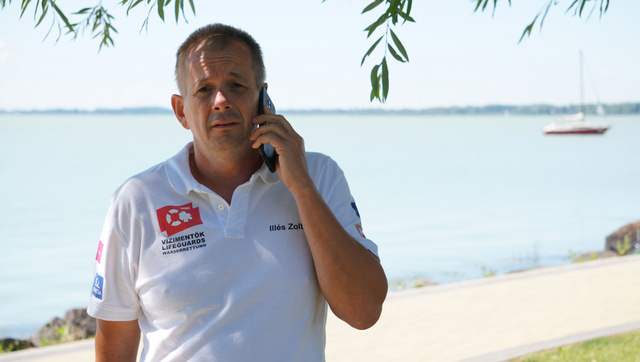 Illés Zoltán, a Vízimentők Magyarországi Szakszolgálatának prevenciós munkatársa