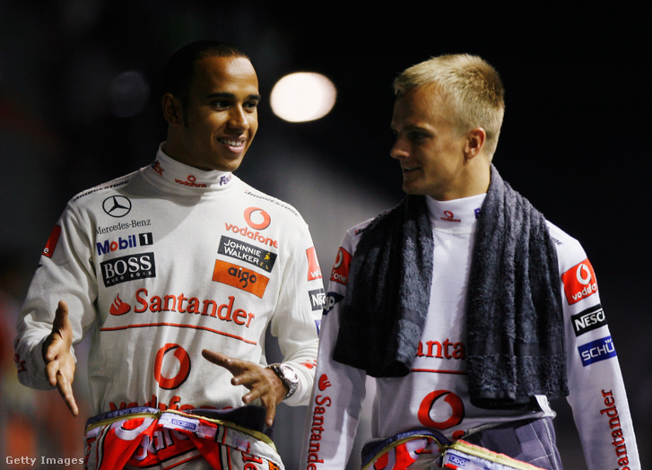 Lewis Hamilton és Heikki Kovalainen 2008-ban