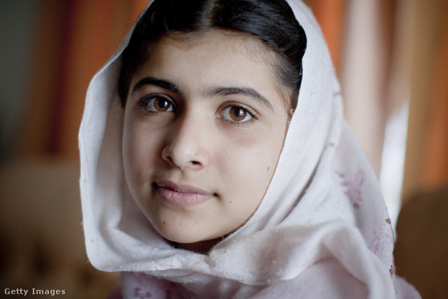 Malála Júszafzai 2009-ben, 12 évesen