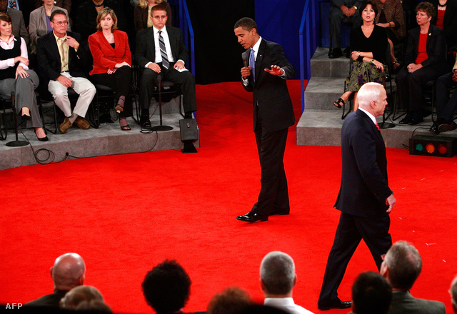 Obama és John McCain town hall-vitája 2008-ban