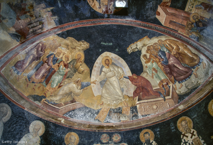 Az Anasztaszisz, vagyis Krisztus pokolra szállása a bizánci művészet egyik fennmaradt főműve, Giotto freskóinak kortársa