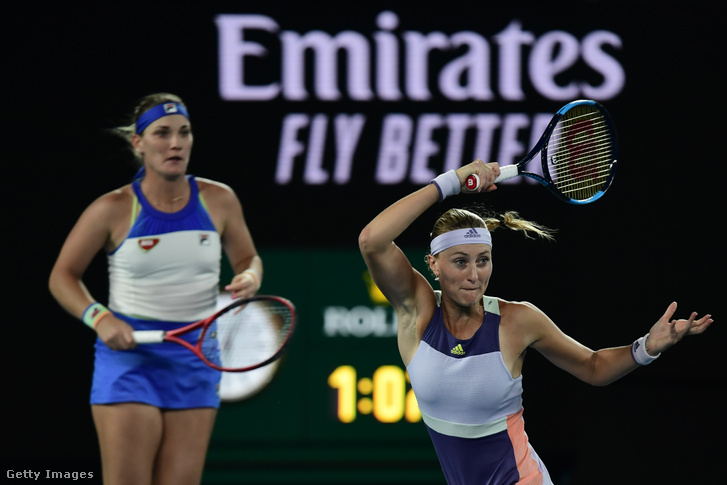 Babos Tímea és Kristina Mladenovic a 2020-as Ausztrál Open döntőjében január 31-én