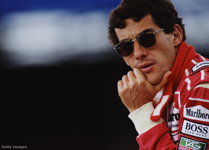 Ayrton Senna 1992-ben a Brit Nagydíjon Silverstoneban