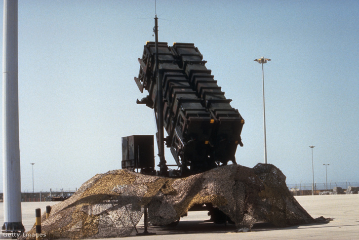 Patriot rakétavédelmi rendszer egy rakéta kilövője
