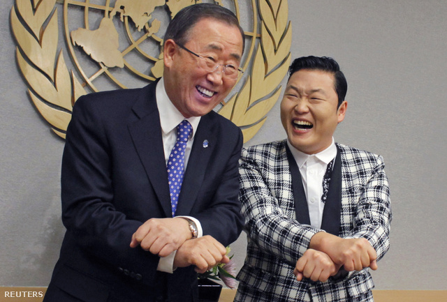Ban Ki Mun és PSY