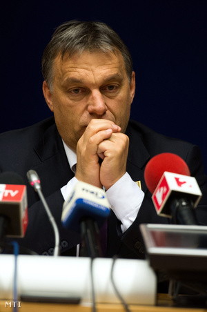 Orbán Viktor az Európai Unió brüsszeli csúcstalálkozóján októberben