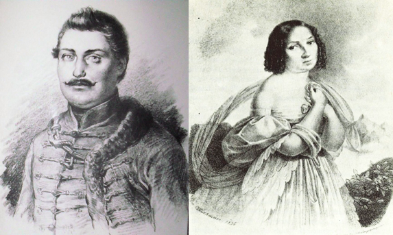 Katona József és Déryné Széppataki Róza