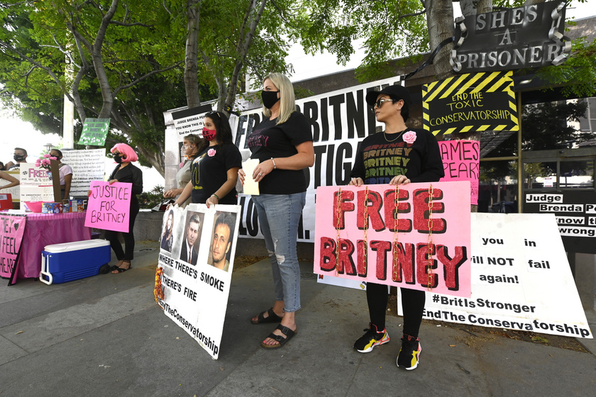 Britney szabadságáért többször is demonstráltak már rajongói.