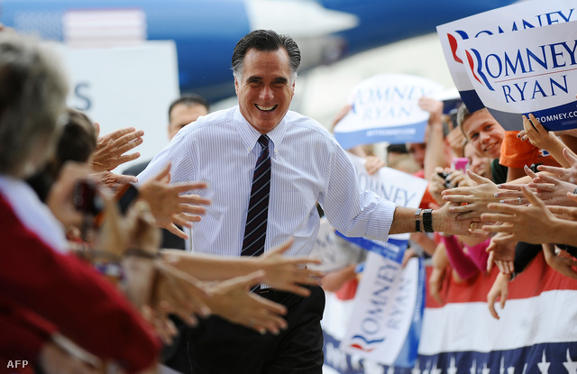 Mitt Romney egy Orlandói kampányrendezvényen