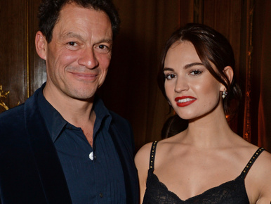 Dominic West színész Lily James színésznővel csókolózott, de azóta már visszament a feleségéhez