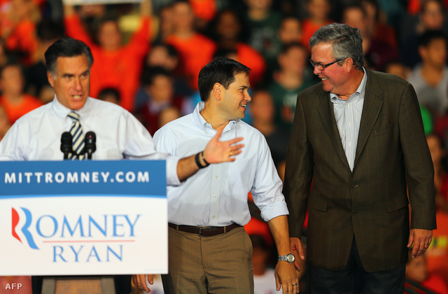 Romney, Marco Rubio és Jeb Bush